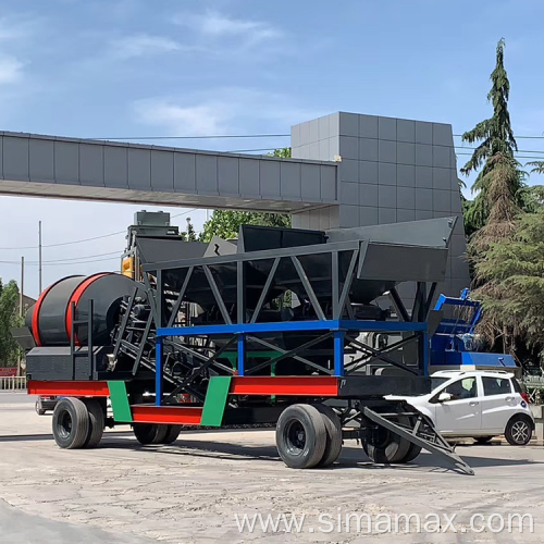 horizontal cement silo dry mix concrete plant